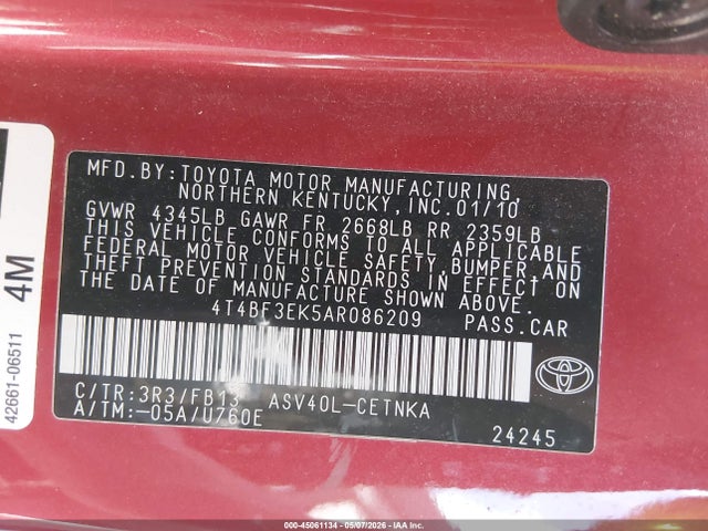 Toyota Camry Le