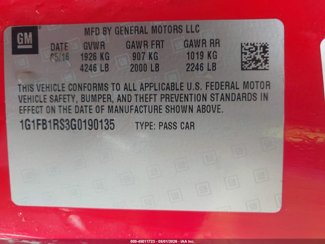 Chevrolet Camaro 1lt