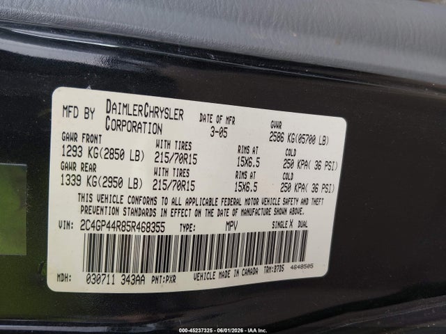 Chrysler Town & Country Lx