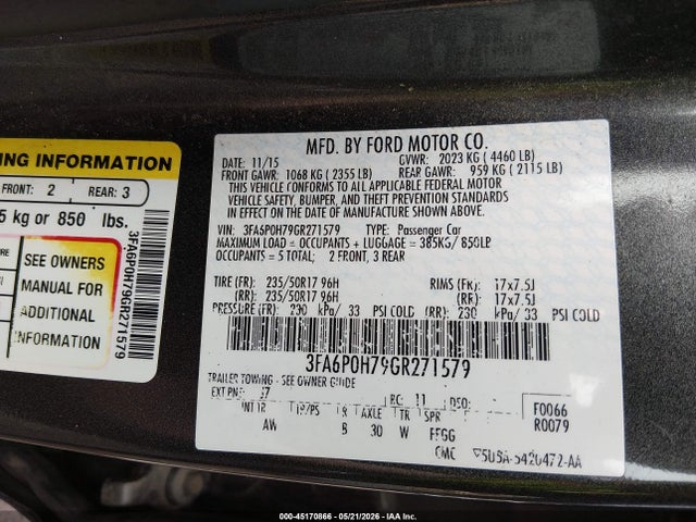 Ford Fusion Se