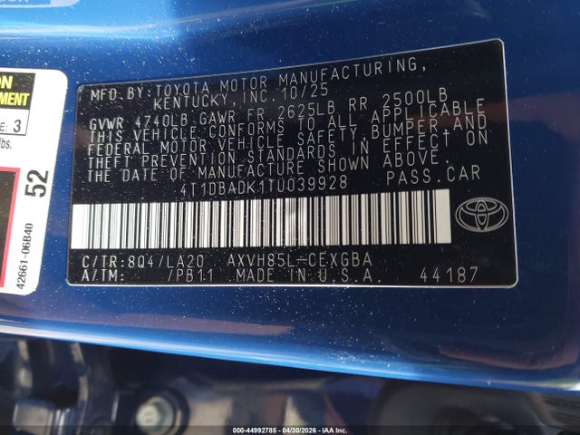 Toyota Camry Xle