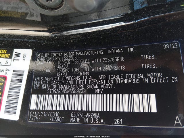 Toyota Highlander Xle