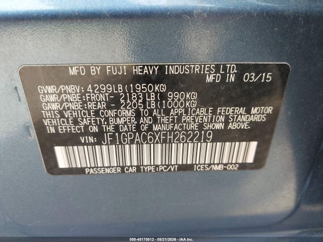 Subaru Impreza 2.0i Premium