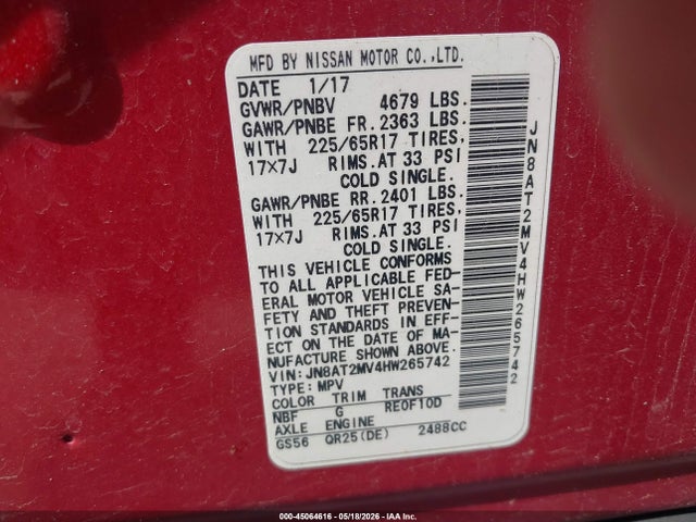 Nissan Rogue Sv