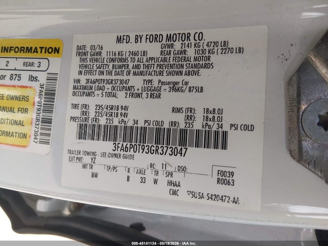 Ford Fusion Se
