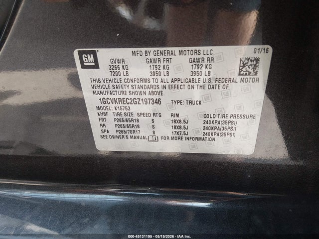 Chevrolet Silverado 1500 1lt
