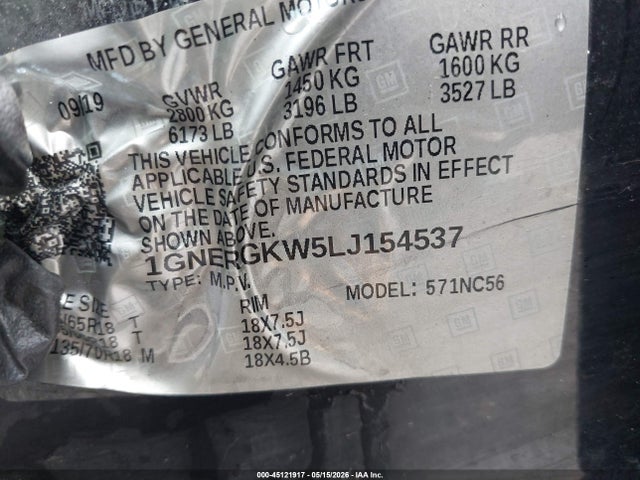 Chevrolet Traverse Fwd Lt Cloth