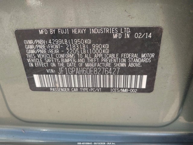 Subaru Impreza 2.0i Limited