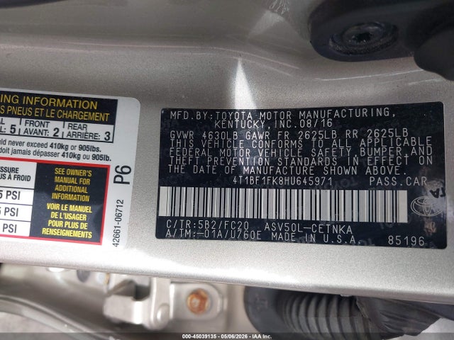 Toyota Camry Le