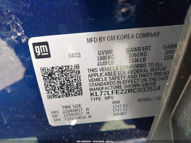 Chevrolet Trax Fwd Sp