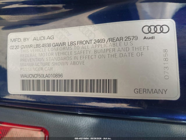 Audi A5 Premium Plus 45 Tfsi Quattro S Tronic