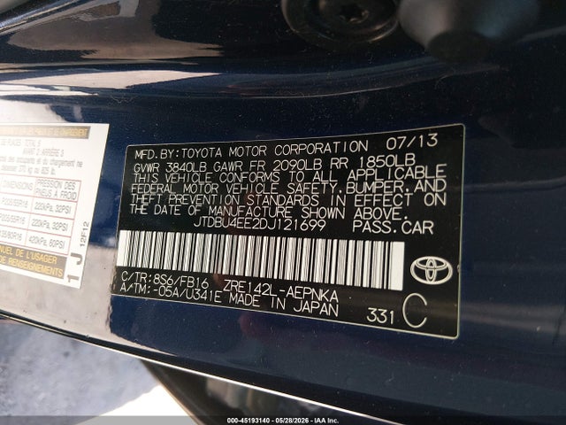 Toyota Corolla Le