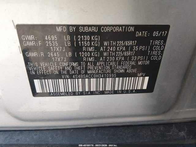 Subaru Outback 2.5i Premium