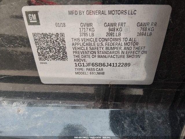 Chevrolet Sonic Premier Auto