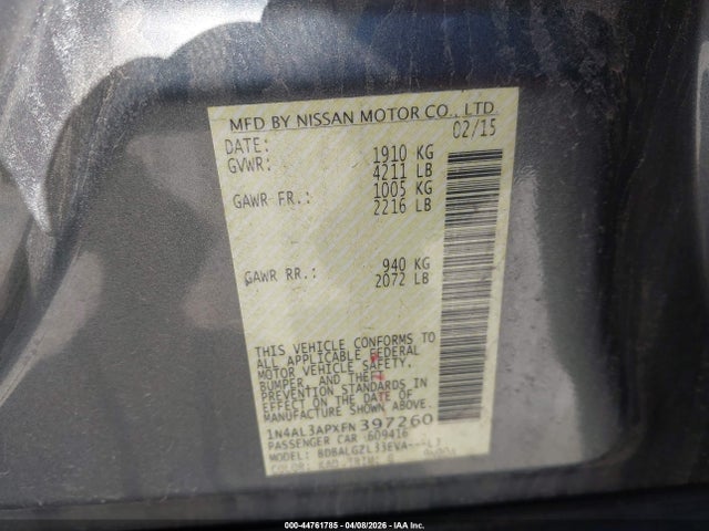 Nissan Altima 2.5 S