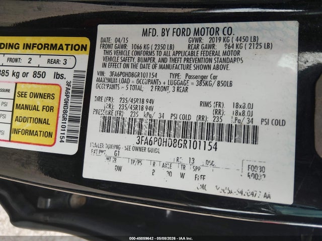 Ford Fusion Se