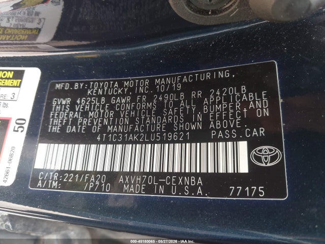 Toyota Camry Le Hybrid