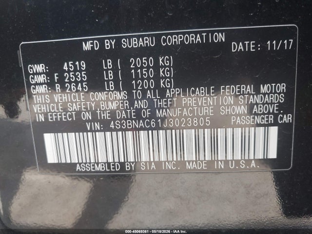 Subaru Legacy 2.5i Premium