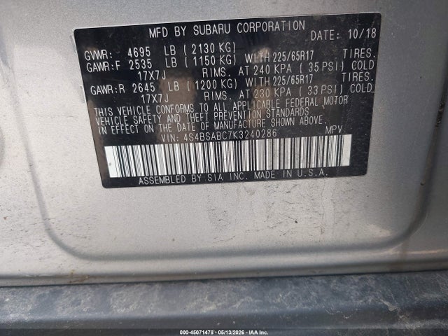 Subaru Outback 2.5i