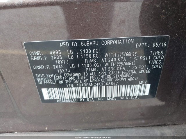 Subaru Outback 2.5i Limited