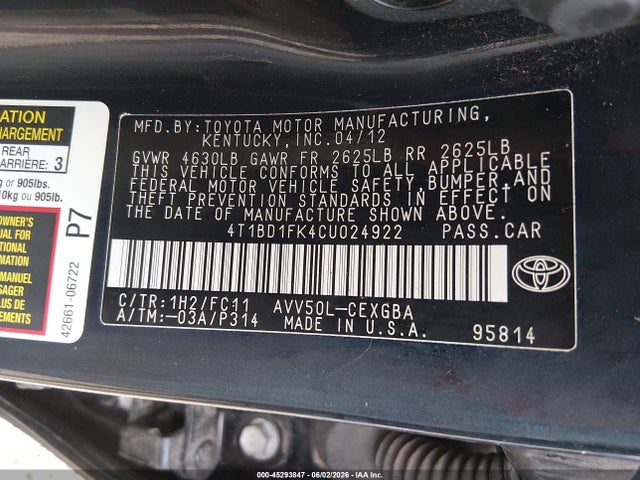 Toyota Camry Xle