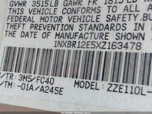 Toyota Corolla Le