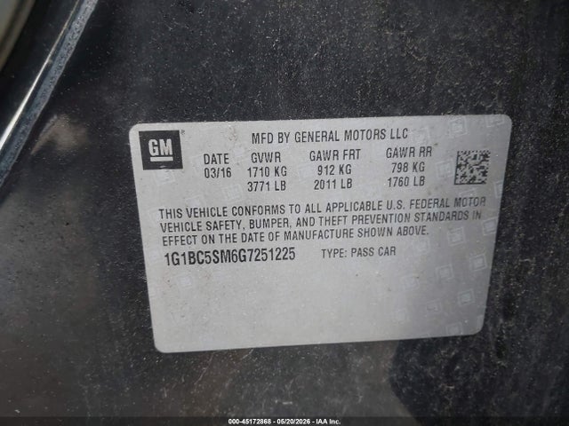 Chevrolet Cruze Ls Auto