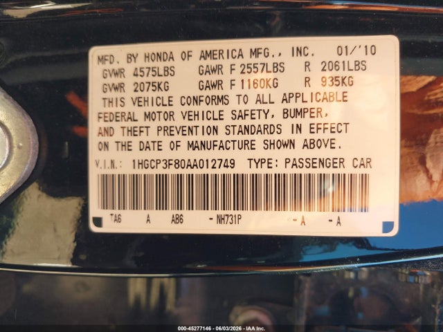 Honda Accord 3.5 Ex-l