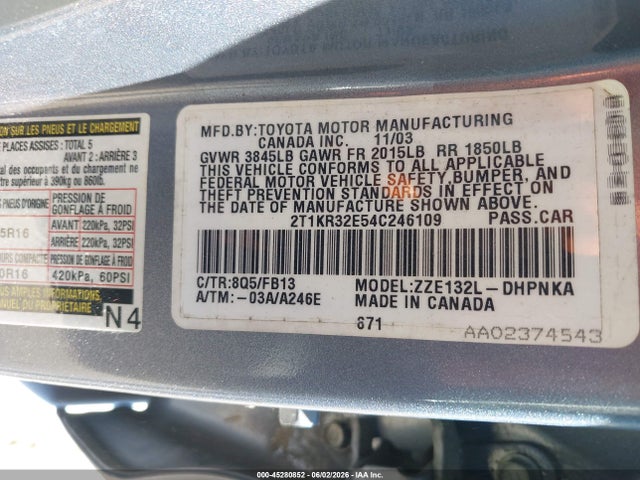 Toyota Matrix Xr