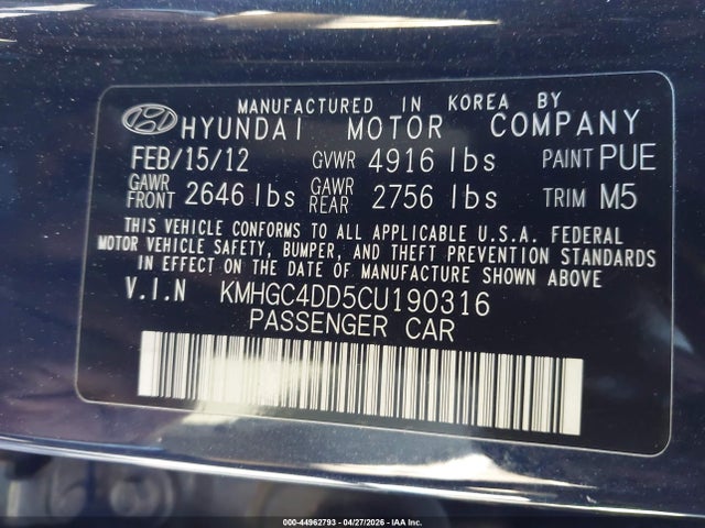 Hyundai Genesis 3.8