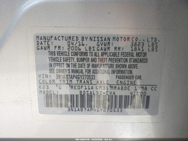 Nissan Sentra Sv