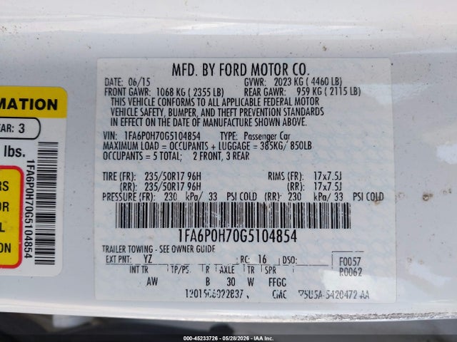 Ford Fusion Se