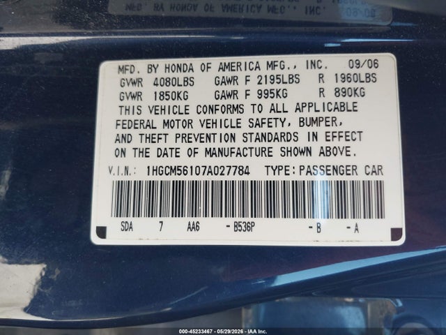 Honda Accord 2.4 Vp