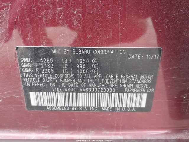 Subaru Impreza 2.0i