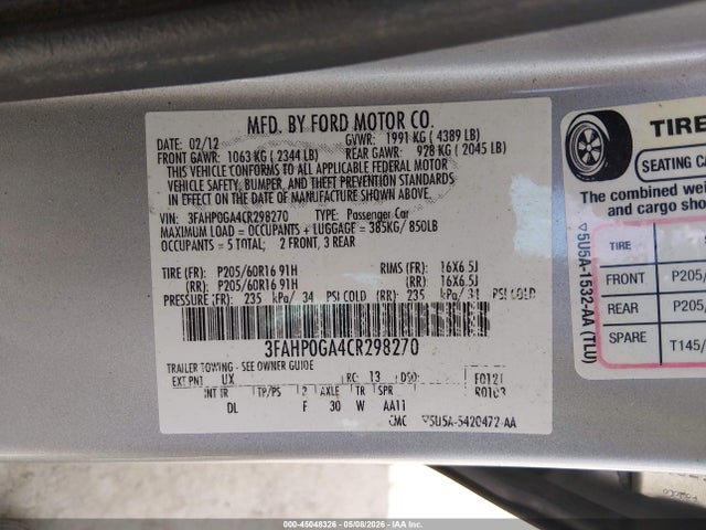 Ford Fusion S