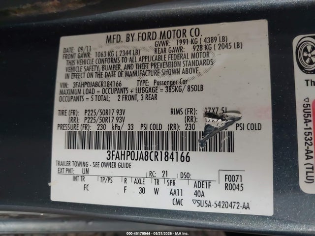 Ford Fusion Sel