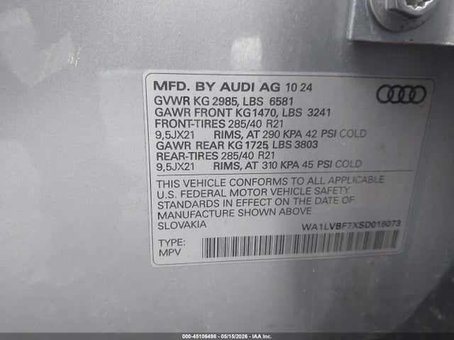 Audi Q7 Premium Plus 55 Tfsi Quattro Tiptronic