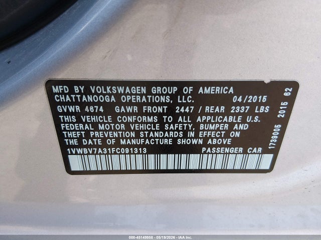 Volkswagen Passat 2.0l Tdi Se