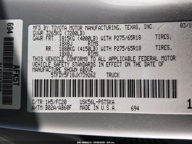 Toyota Tundra Sr5 5.7l V8