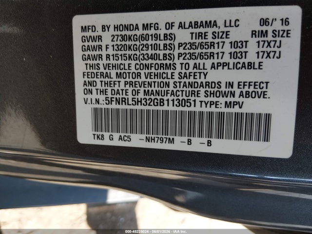 Honda Odyssey Se