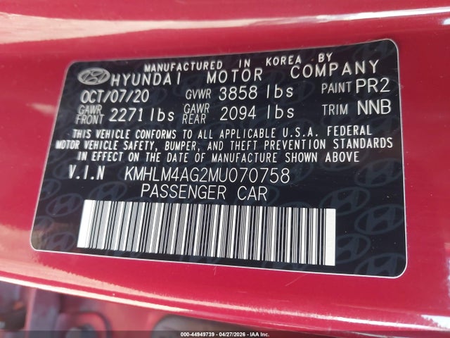 Hyundai ELANTRA Sel