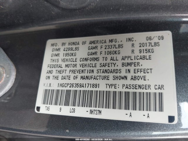 Honda Accord 2.4 Lx