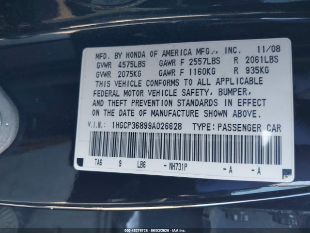 Honda Accord 3.5 Ex-l