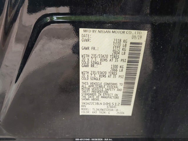 Nissan Murano Sl Fwd