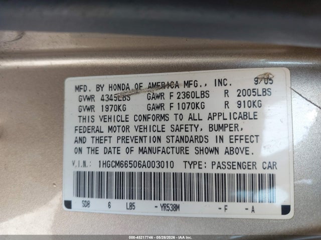 Honda Accord 3.0 Ex