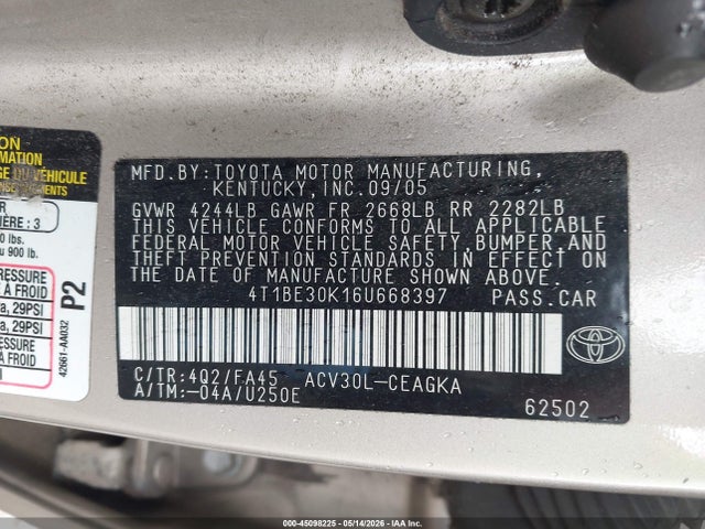 Toyota Camry Xle