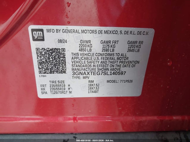 Chevrolet Equinox Awd Rs