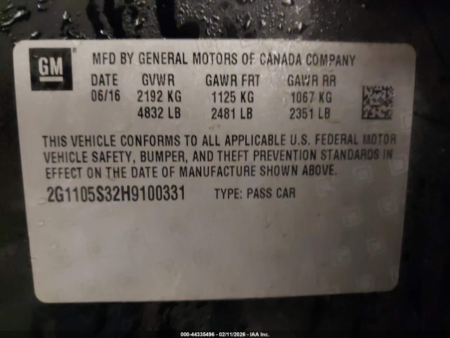Chevrolet Impala 1lt