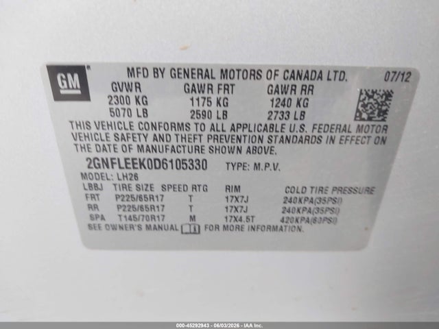Chevrolet Equinox 1lt
