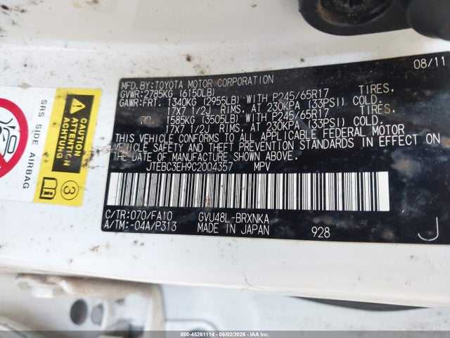 Toyota Highlander Base V6